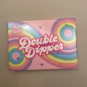Half Caked NWT Double Dipper Blush Highlight Palette Pink Rainbow Sealed OS